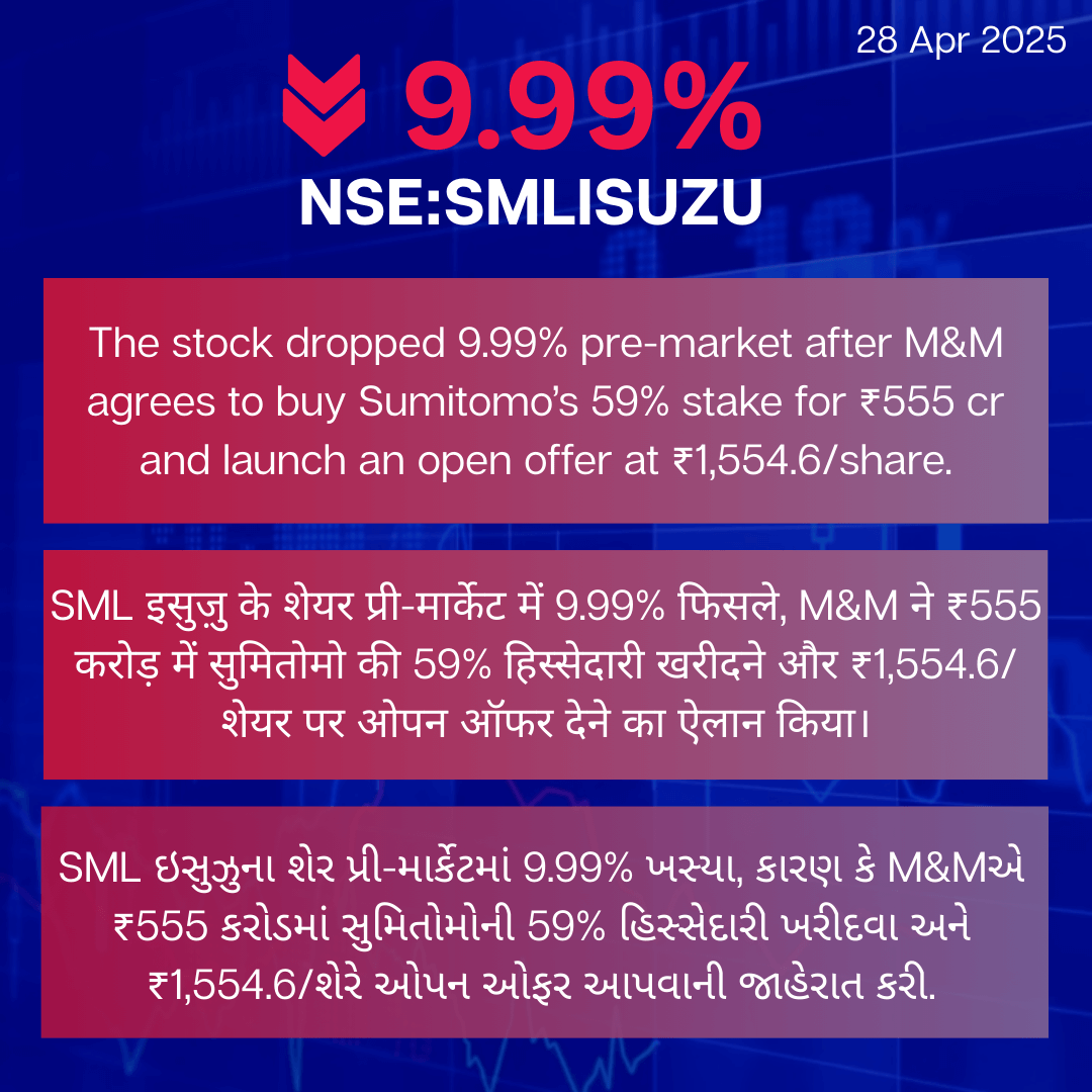 28th April 2 SMLISUZU with English, Hindi and Gujrati
